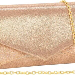 Clutch Purses for Women Glossy & Shiny Envelope Evening Bag Formal Splicing Hand